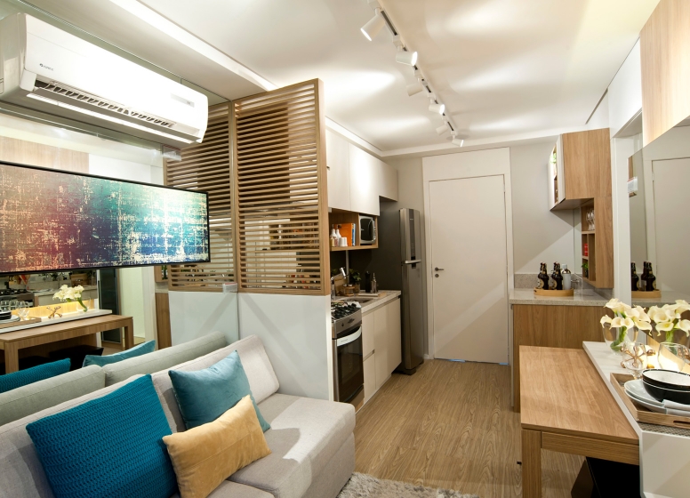 Living e Cozinha - 32 m² - Galeria 635