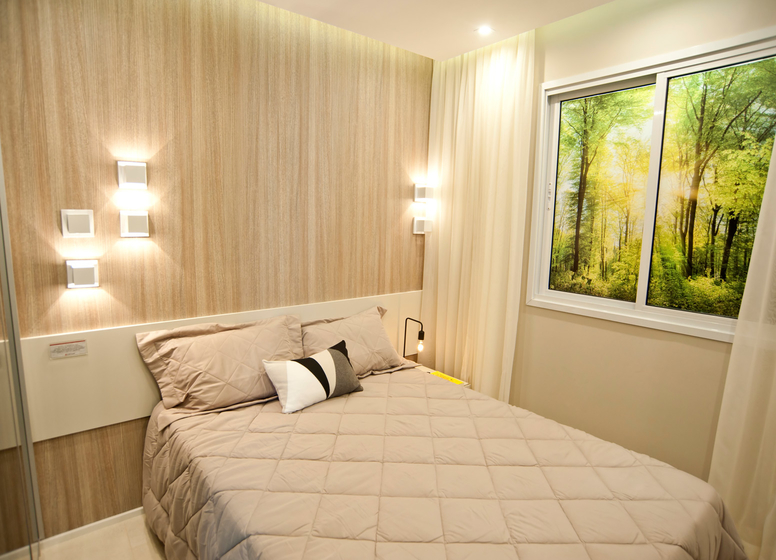Dormitório I - decorado 34m² - Plano&amp;Iguatemi - Santa Teresa I
