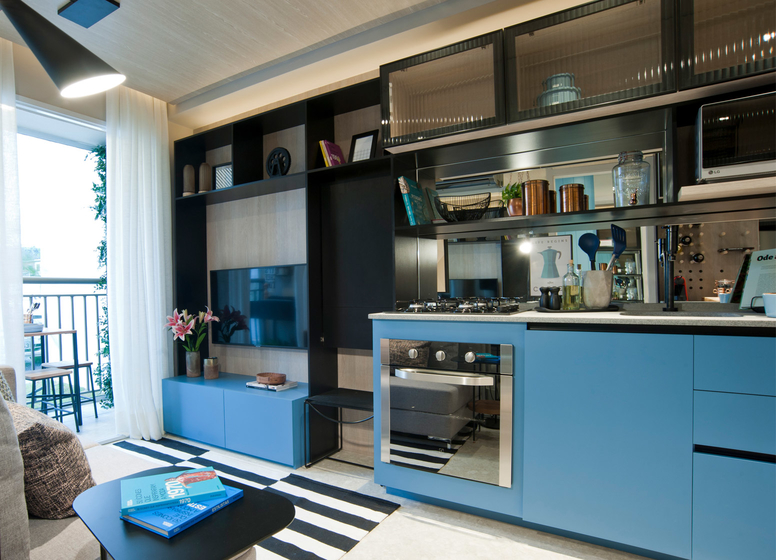 Cozinha com Living - 26 m² - Laguna 380