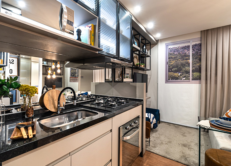 Cozinha - 29m² (decorado) - Plano&amp;Estação Giovanni Gronchi