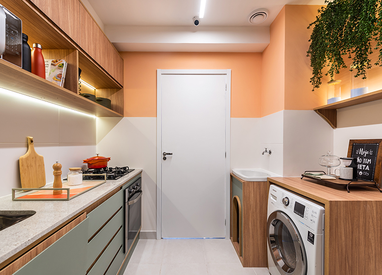 Cozinha e lavanderia 32m² - Realização